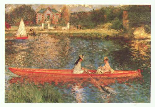 Pierre Renoir Boating on the Seine